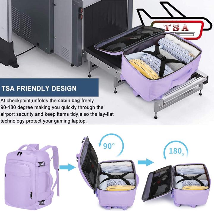 Produktbild Only-Bags.Store Handgepäck-Rucksack mit separatem Ein-Zoll-Computerfach (20 l)