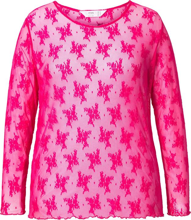 Actual product image Angel of Style Spitzen-Shirt, Slim Fit, Neonfarbe, Langarm (48)