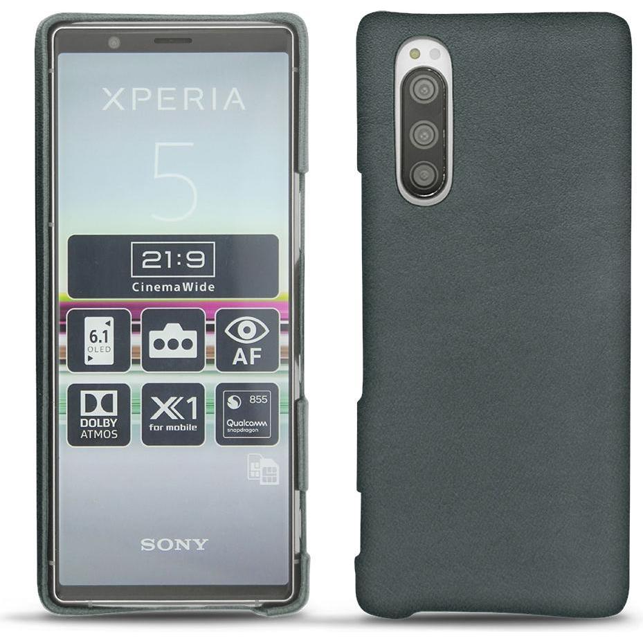 Noreve Lederschutzhülle (Sony Xperia 5), Smartphone Hülle, Blau
