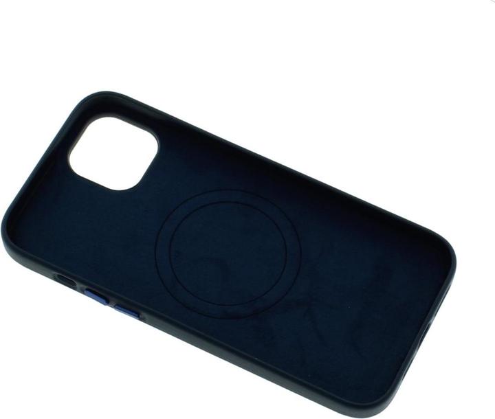 Image du produit MobileParts Étui en cuir pour iPhone 14 Plus - MagSafe - Bleu foncé (Apple iPhone 14 Plus)