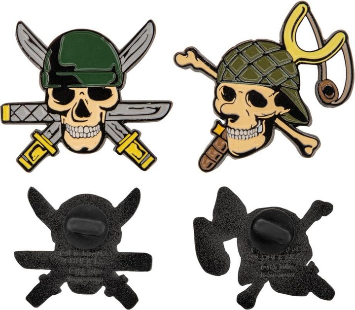 Actual product image Cinereplicas One Piece pin badge 2-pack Zoro & Usopp