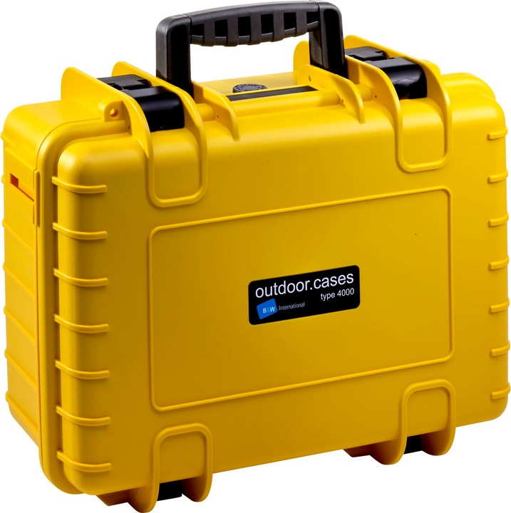 Actual product image B&W International Drone Transport Case Type 4000 for DJI Avata yellow (Drone case, DJI Avata)