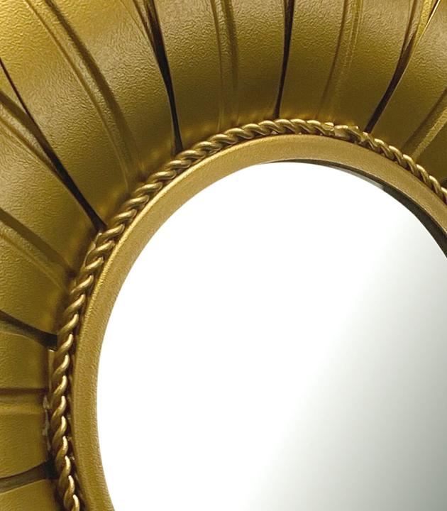 Image du produit FineBuy miroir mural miroir couloir fleur métal 60 cm miroir couloir miroir suspendu (60 x 60 x 4 cm)