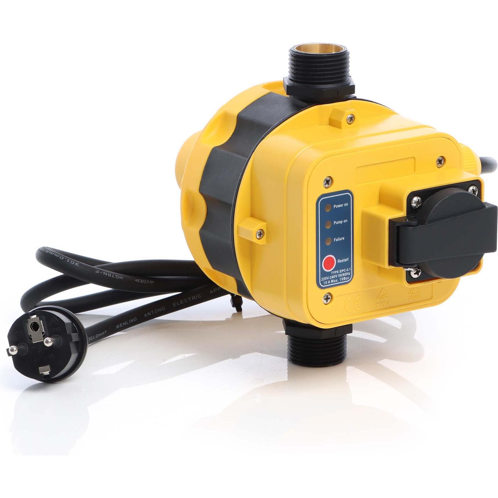 Wiltec, Wasserpumpe, Druckschalter EPC-5.1 230V 1-phasig Pumpensteuerung Hauswasserwerk (Hauswasserpumpe)