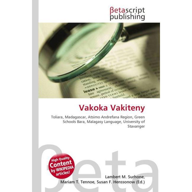 Vakoka Vakiteny, Schulbücher von Susan F. Marseken, Lambert M. Surhone, Miriam T. Timpledon