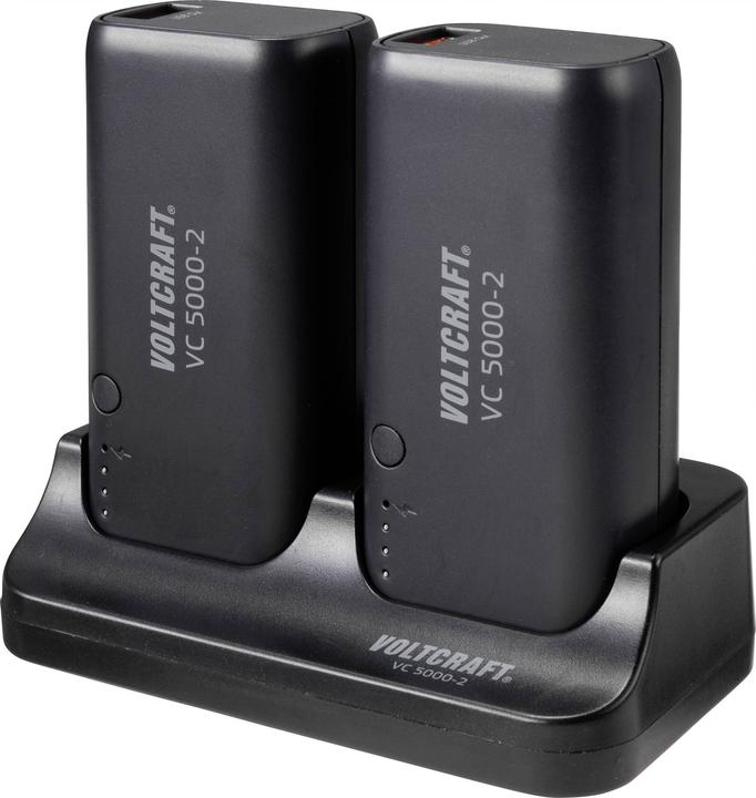 Image du produit Voltcraft Station de charge avec 2 powerbanks 5000 mAh (5000 mAh, 18.50 Wh)