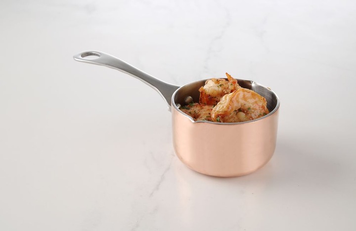 Produktbild Gastro Hero Miniatur Kasserolle mit Ausgiesser (7.50 cm, Stielkasserolle, Aluminium, Edelstahl, Kupfer)