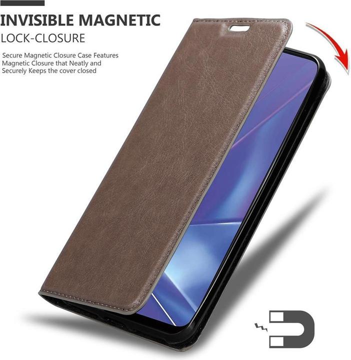 Actual product image Cadorabo Book Invisible Magnet Cover (Oppo A72)