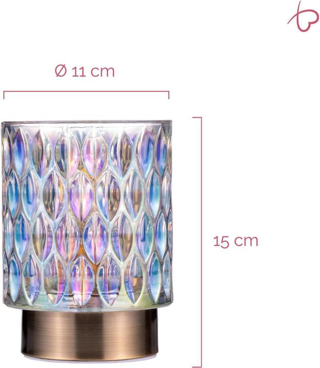 Immagine prodotto Pauleen Lampada da tavolo mobile Glamour trasparente (25 lm, E14)