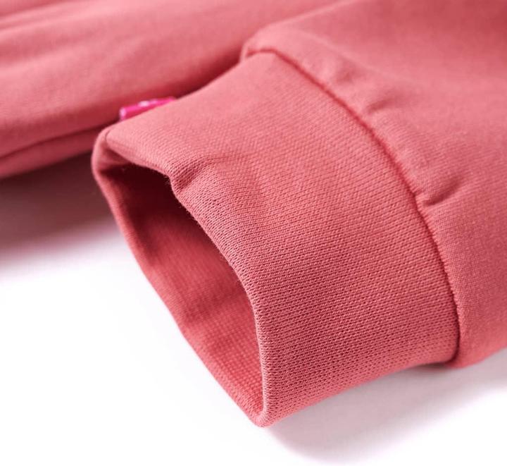 Immagine prodotto VidaXL Maglia con cappuccio per bambini rosa antico 128,Materiale: 95 % cotone (128)