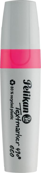 Actual product image Pelikan Highlighter 490 eco on neon pink (Neon pink, 5 mm, 1 x)