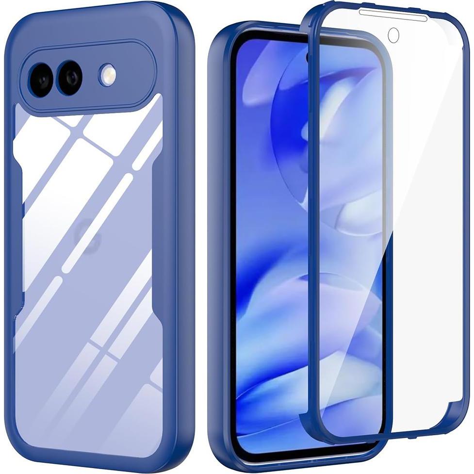 Techsuit - ColorVerse 360 Series + Screen Protector - Google Pixel 10a - Blue (Google Pixel 10a), Cover smartphone, Blu