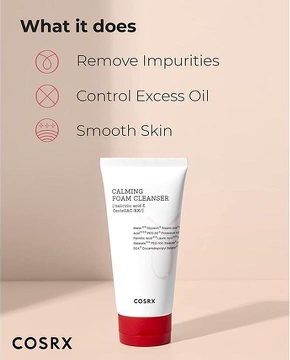 Actual product image Cosrx calming foam cleanser (Cleansing Foam, 150 ml)