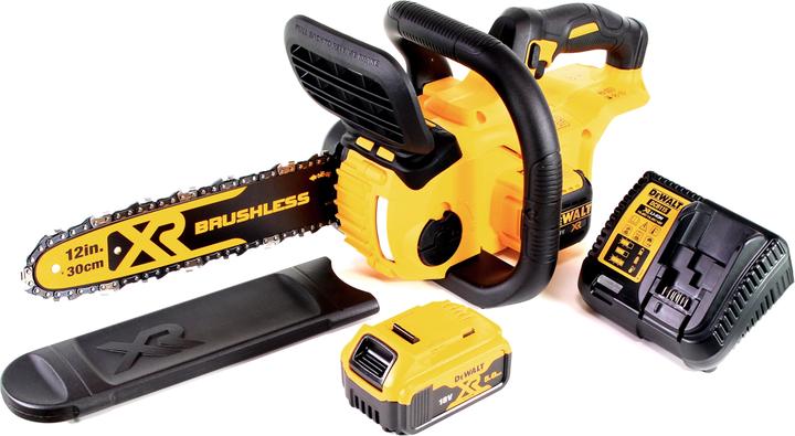 Produktbild DeWalt 18V XR Brushless 30cm Chainsaw 5.0Ah (Akku Kettensäge)