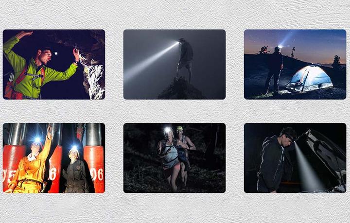 Image du produit Superfire HL05-D lampe de tête, 110lm, USB (110 lm)