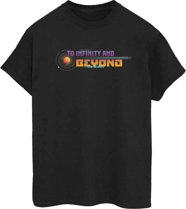 Actual product image Disney Womens/Ladies Lightyear Infinity And Beyond Text Cotton Boyfriend T-Shirt (XL)