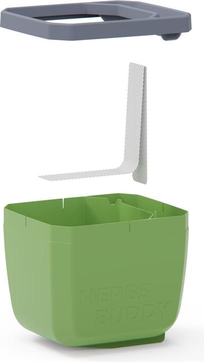 Actual product image Gusta Garden HERBS BUDDY Kräutertopf 3er Set Grün (49 x 15 x 14.50 cm)