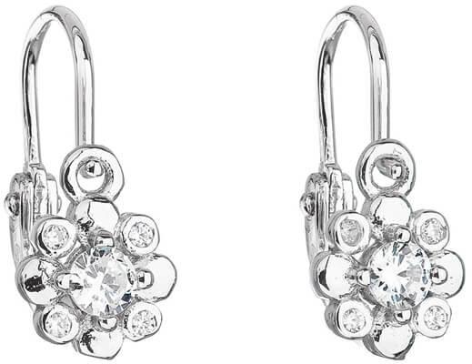 Immagine prodotto Evolution Group Orecchini per bambini in argento con zirconi trasparenti 11174.1 per bambini