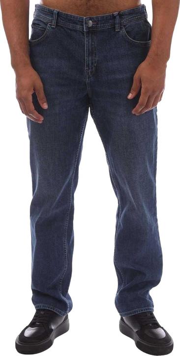 Actual product image Timberland Mens Sandown Leather Patch Straight Jeans (32)