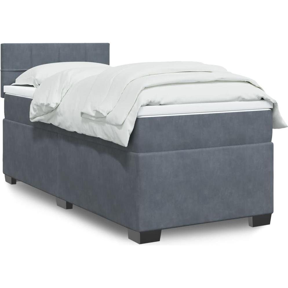 VidaXL, Bett, Boxspringbett mit Matratze Samt (90 x 190 cm)