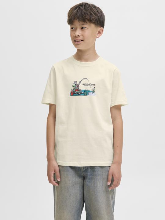 Produktbild Jack & Jones Jorskull Nature Tee Ss Crew Neck Sn Jnr (140)
