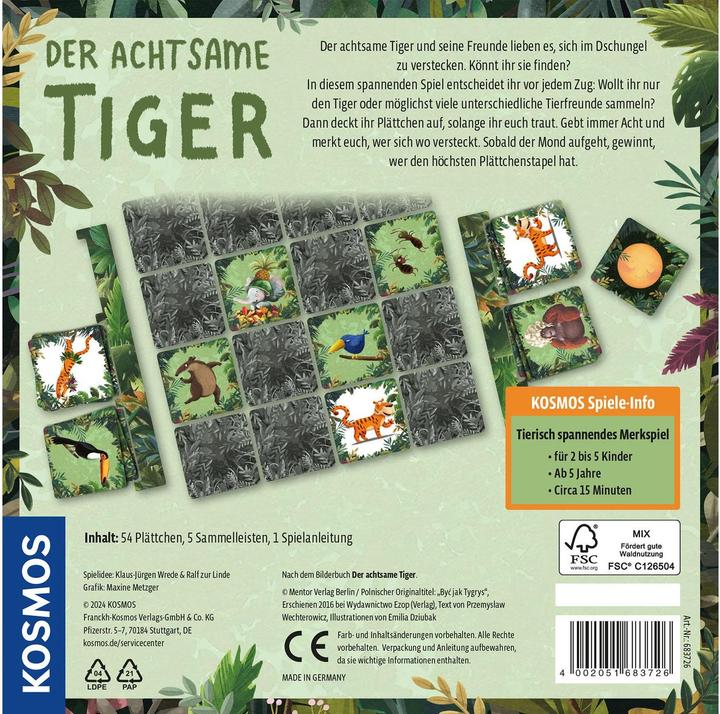 Actual product image Kosmos The mindful tiger (German)