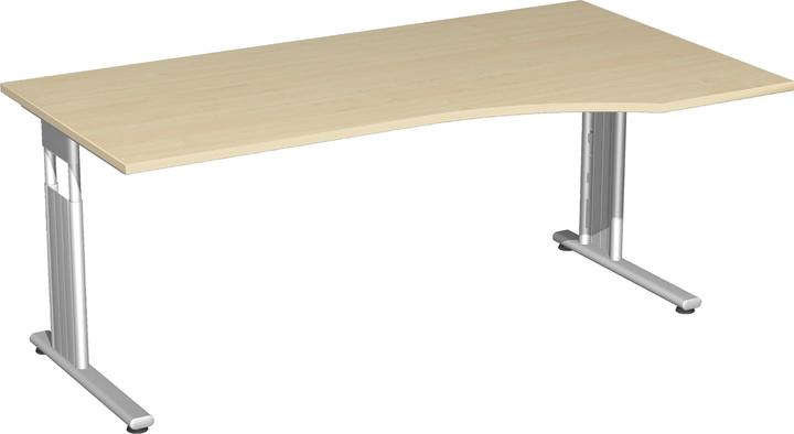Produktbild Geramöbel PC-Schreibtisch r Ahorn 1800x800-1000x680 Ahorn