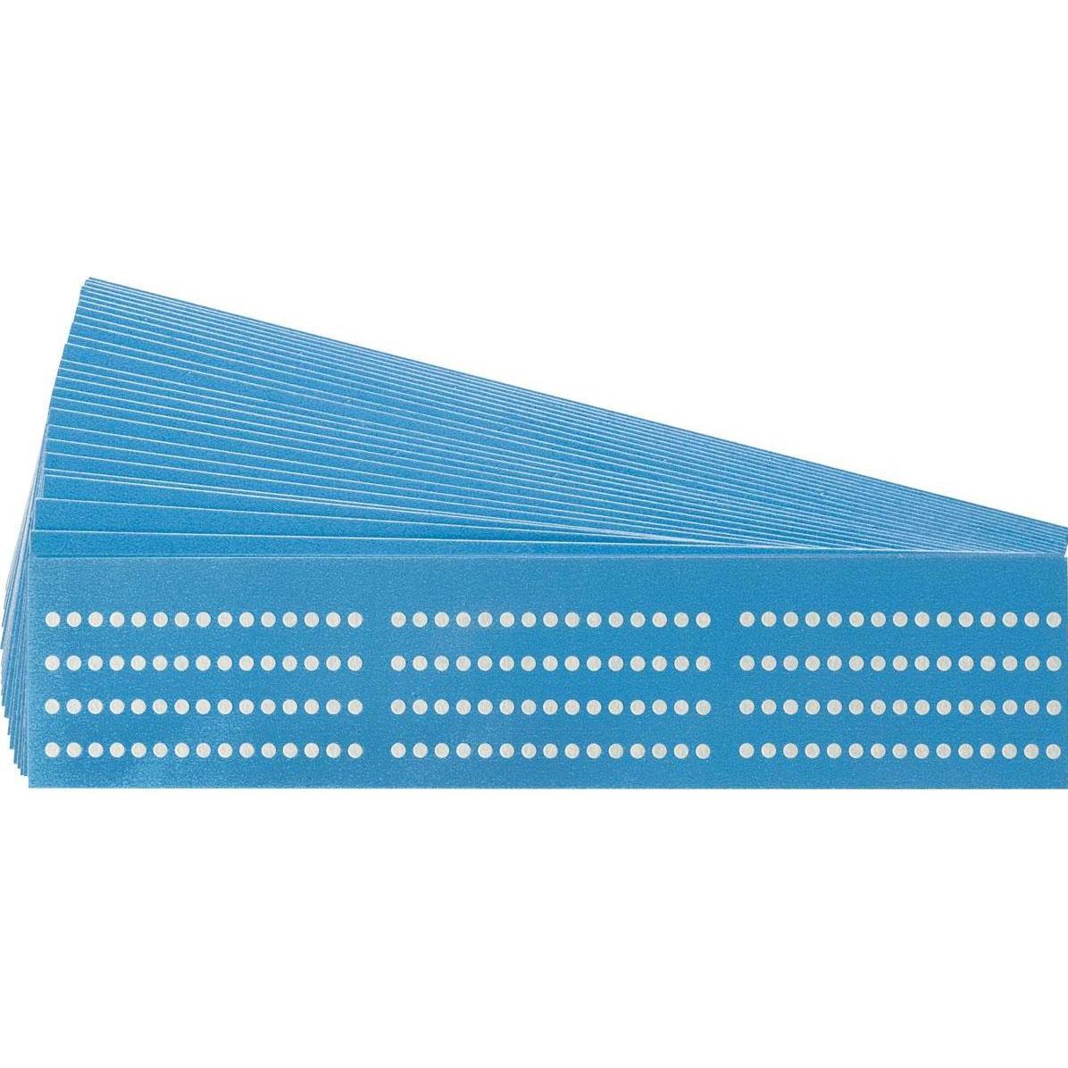 Brady, Etiketten, B-540, CMC-1250, Krepppapier, Beige, Durchmesser 3.18 mm, 25 Karten á 180 Etik., Neue Brady-