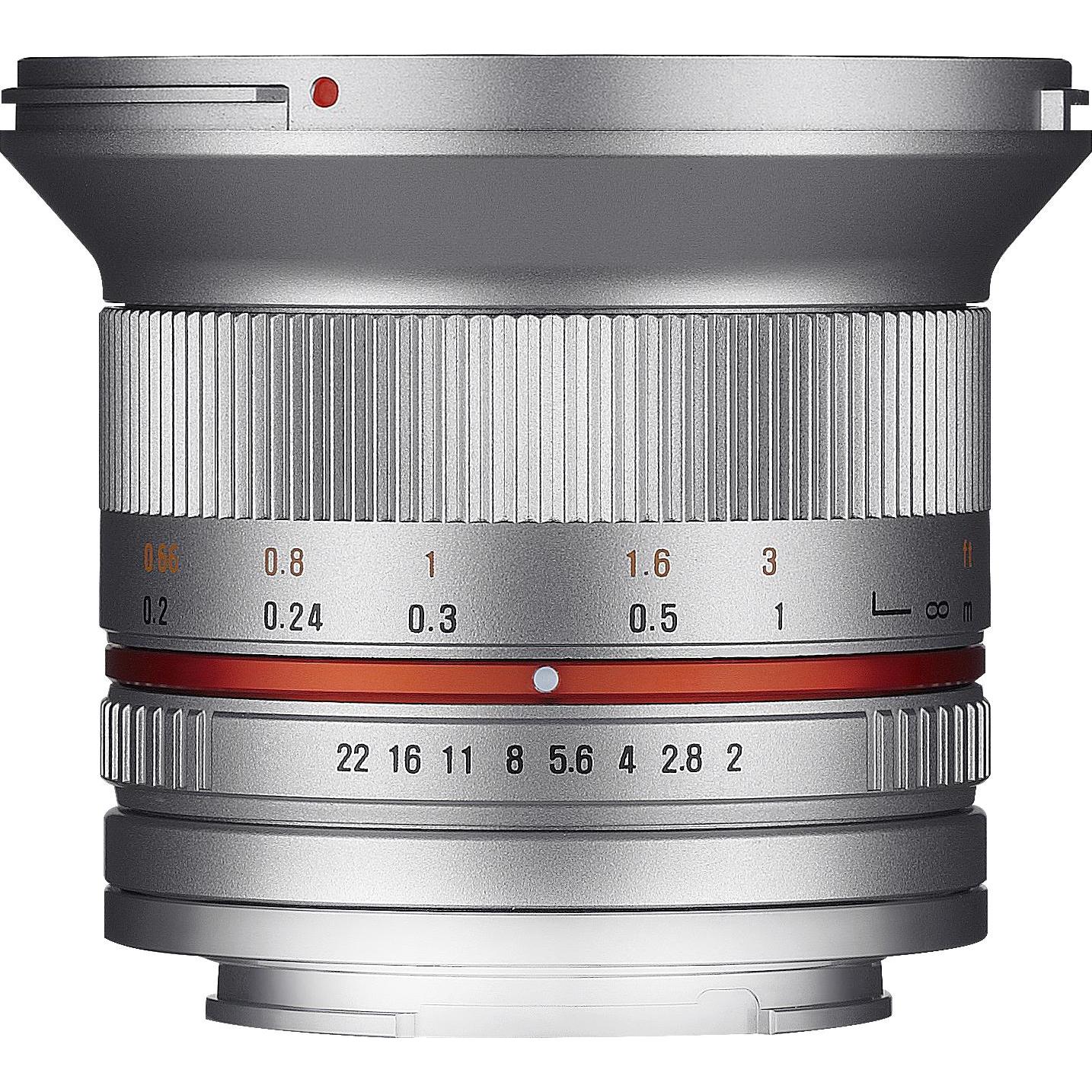 Samyang 12mm f/2 NCS CS Sony E (Sony E, APS-C / DX), Objektiv, Silber