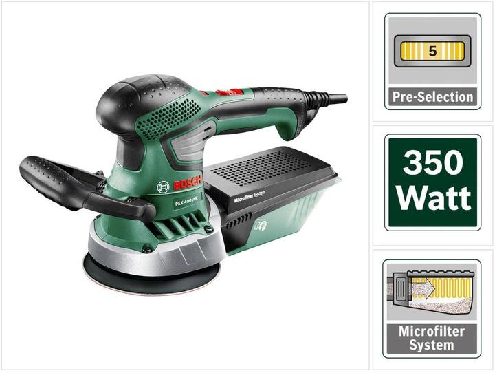 Bosch Home & Garden PEX 4000 AE Ponceuse excentrique 350 W 125 mm ( 06033A4003 ) (Eccentric grinder)