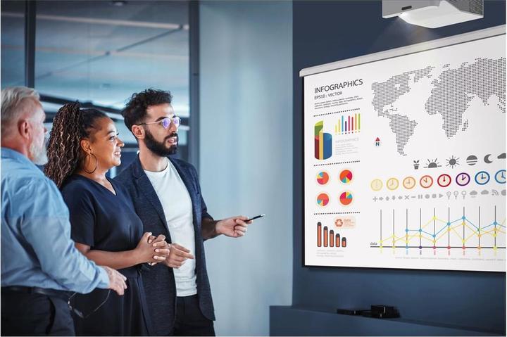 Actual product image Optoma ZH430UST (Full HD, 4000 lm, 0.25:1)