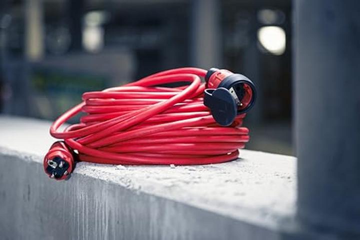 Actual product image Brennenstuhl Professional outdoor extension cable 25m IP44 red H07BQ-F 3G2.5 (25 m)