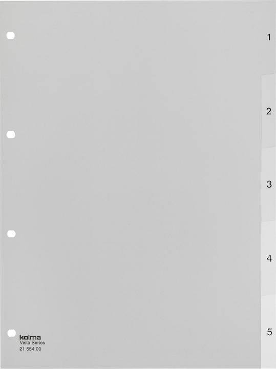 Image du produit Kolma Intercalaire A4 Vista 1-5 5 pièces transparent incolore