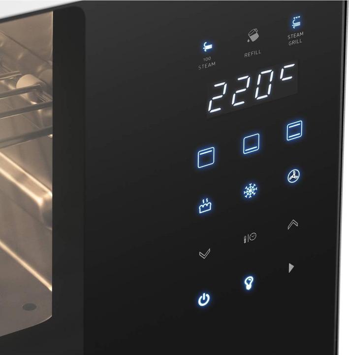 Produktbild Royal Catering Dampfbackofen schwarz Konvektomat Kombidämpfer Backofen mit Dampfgarer 2100 W