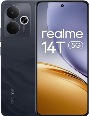 Image du produit realme 14T 5G Dual Sim 8GB RAM 256GB - Obsidian Black (256 Go, Obsidian Black, Double SIM, 5G)