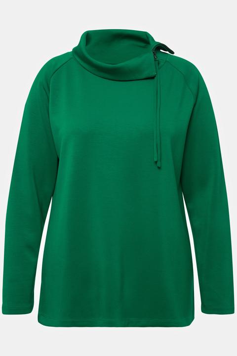 Actual product image Ulla Popken Foldover Neck Sweatshirt (60)