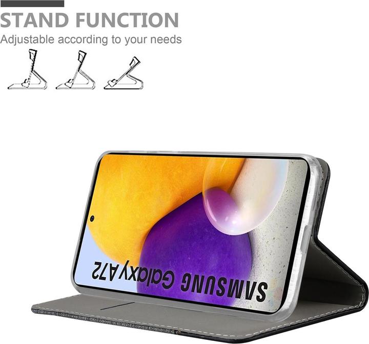 Produktbild Cadorabo Book Jeans Optik Cover (Samsung Galaxy A72 5G)