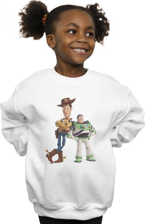 Actual product image Disney Girls Toy Story Buzz And Woody Standing Sweatshirt (128)