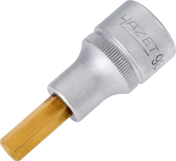 Actual product image HAZET Screwdriver socket 986-8 ∙ Square, hollow 12.5 mm (1/2 inch) ∙ Inside hexagon profile ∙ 8 mm (8 mm)
