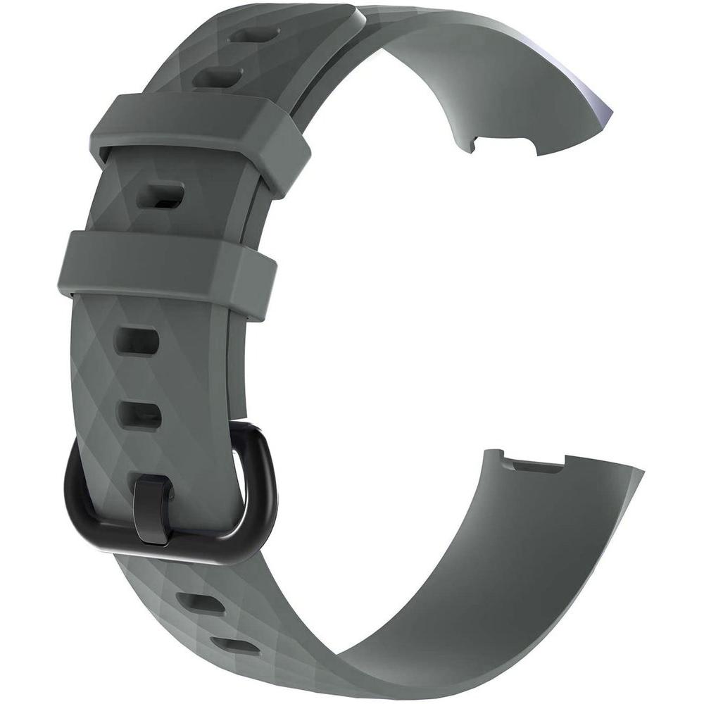 Strap-it Armband (Silikon, Charge 4), Uhrenarmband, Mehrfarbig, Grau, Blau