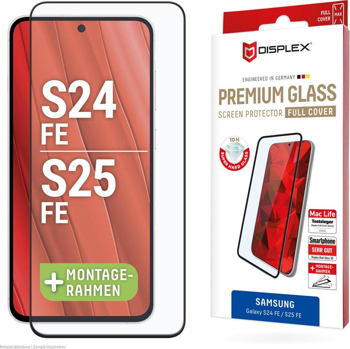 Produktbild Displex Premium Glass, Full Cover Panzerglas (1 Stück, Samsung Galaxy S24 FE, Samsung Galaxy S25 FE)