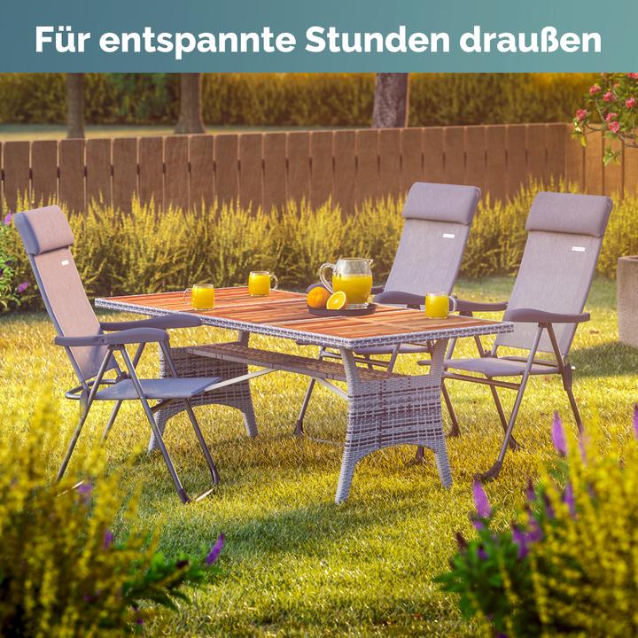 Immagine prodotto Casaria Set di 4 sedie da giardino