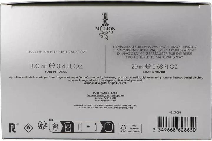 Produktbild Paco Rabanne 1 Million Eau De Toilette (Parfum Set)