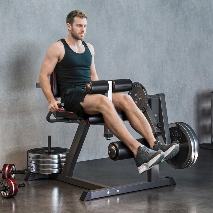 Actual product image SportNow Beinstrecker Stahl Grau+Schwarz