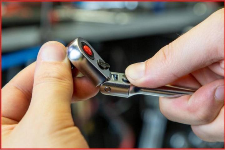 Actual product image KS Tools 1/4" SlimPOWER telescopic joint reversible ratchet (1/4")