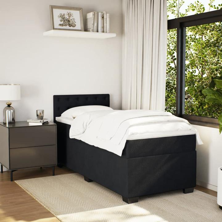 Produktbild VidaXL Bo x springbett mit Matratze 160 x 200 cm Samt (160 x 200 cm)