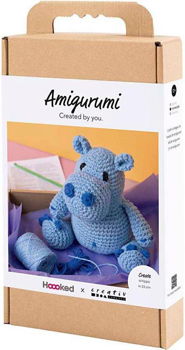 Actual product image Default Craft Kit Amigurumi - Hippo - blue - light blue (977866)