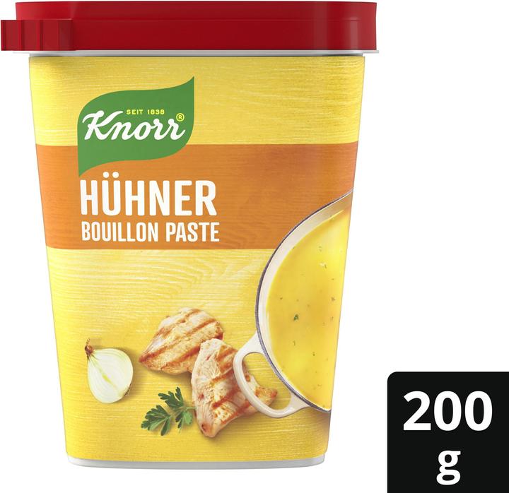 Image du produit Knorr Bouillon de poule en pâte, assaisonnement idéal pour la soupe de poulet, facile à portionner