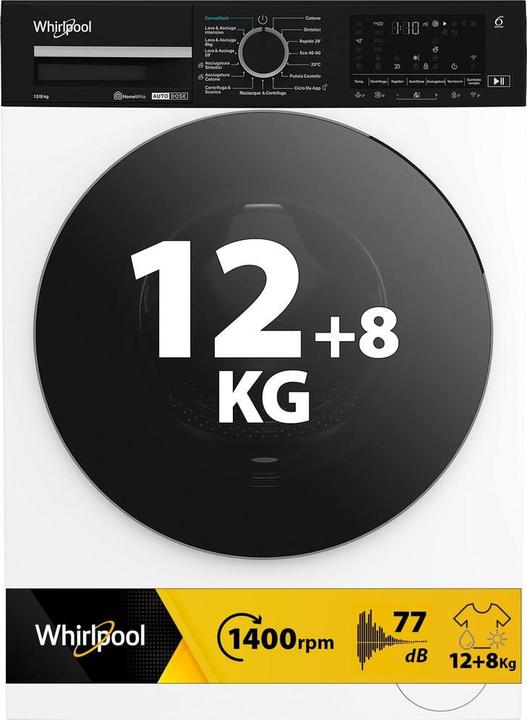 Whirlpool LAVASC 12+8kg A-10/D VAP AUTOD