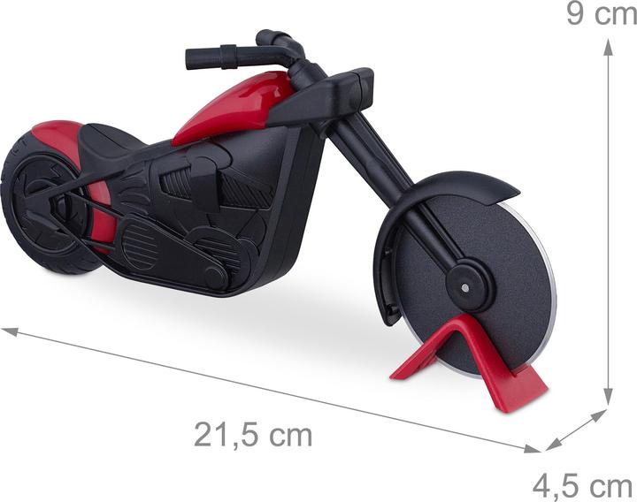 Actual product image Relaxdays Motorbike Pizza Cutter